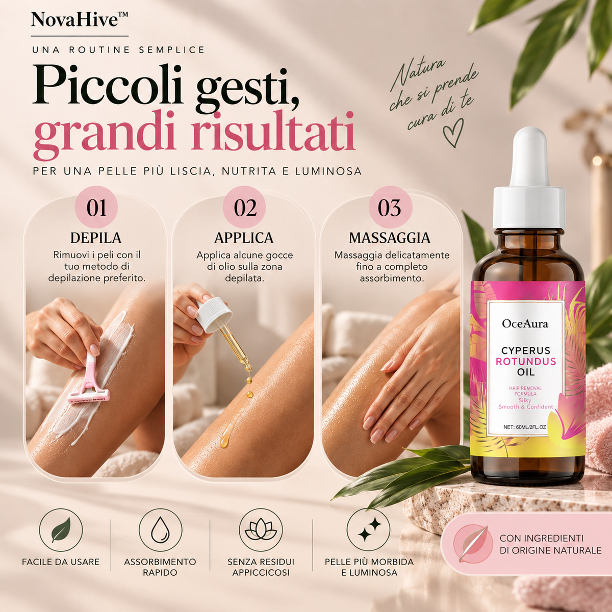 NovaHive™ Olio al Cyperus Rotundus™