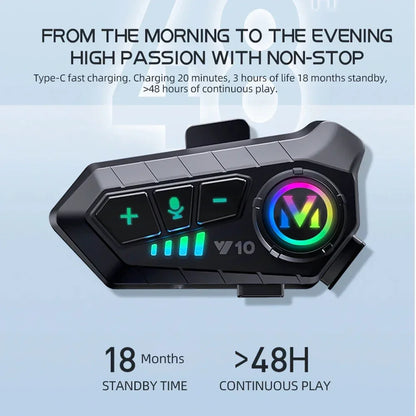 RideSync™ Pro Motorcycle Bluetooth Headset