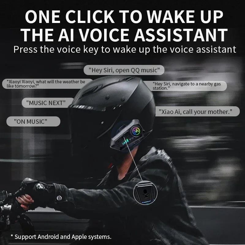 RideSync™ Pro Motorcycle Bluetooth Headset